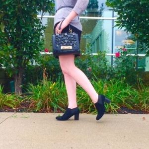 BLACK SUEDE VANELI BOOTIES